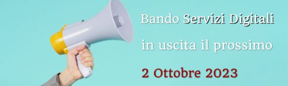 Bando servizi innovativi per la Transizione Digitale al via il 2 Ottobre