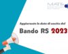 Bando RS2023 – Nelle prime due settimane di Dicembre l'uscita ufficiale